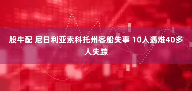 股牛配 尼日利亚索科托州客船失事 10人遇难40多人失踪